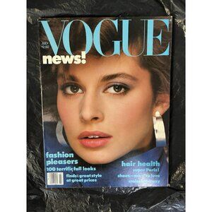 Vtg VOGUE July 1982 Gia Carangi Richard Avedon Irving Penn Paulina Porizkova